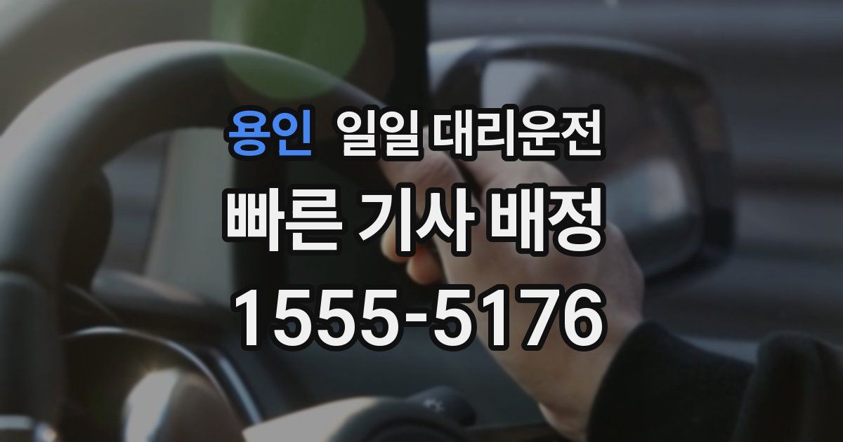 용인 일일 대리운전