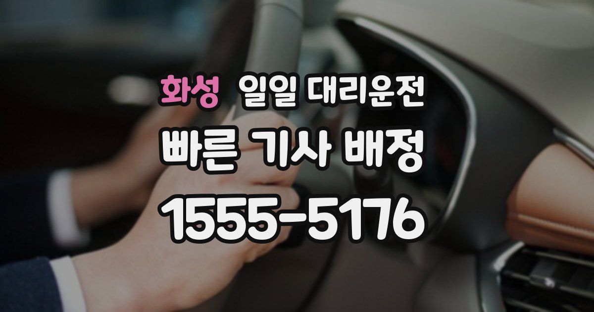 화성 일일 대리운전