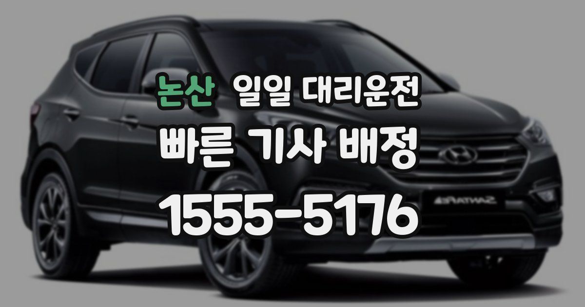 논산 일일 대리운전