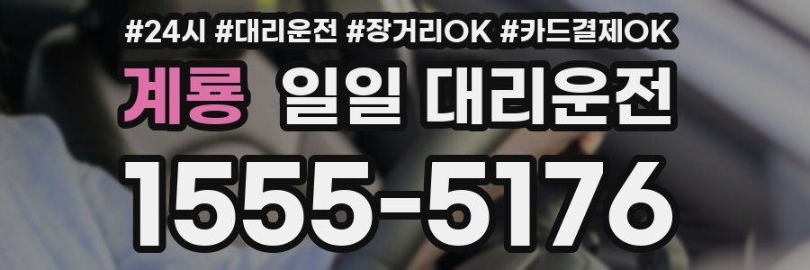 계룡 일일 대리운전