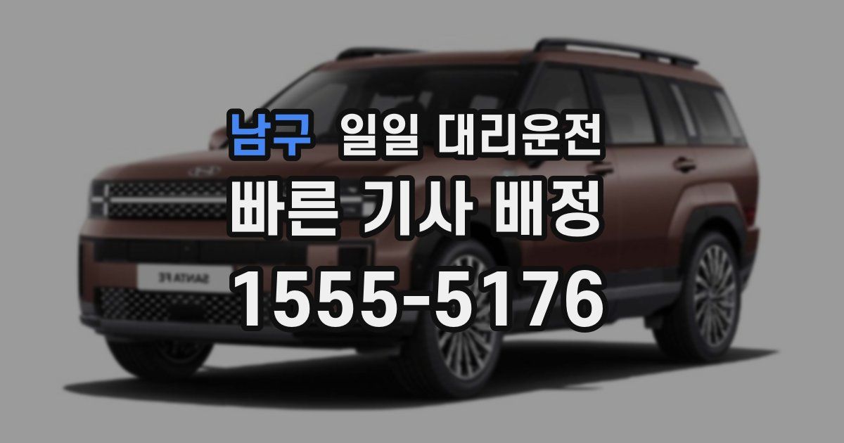 남구 일일 대리운전