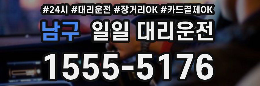 남구 일일 대리운전