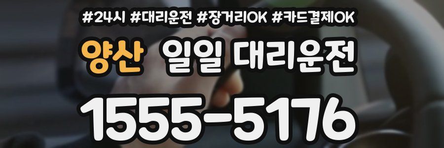 양산 일일 대리운전