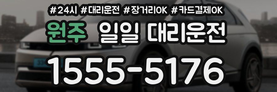 원주 일일 대리운전