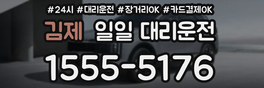 김제 일일 대리운전