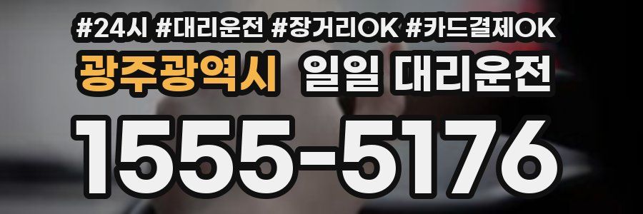 광주광역시 일일 대리운전