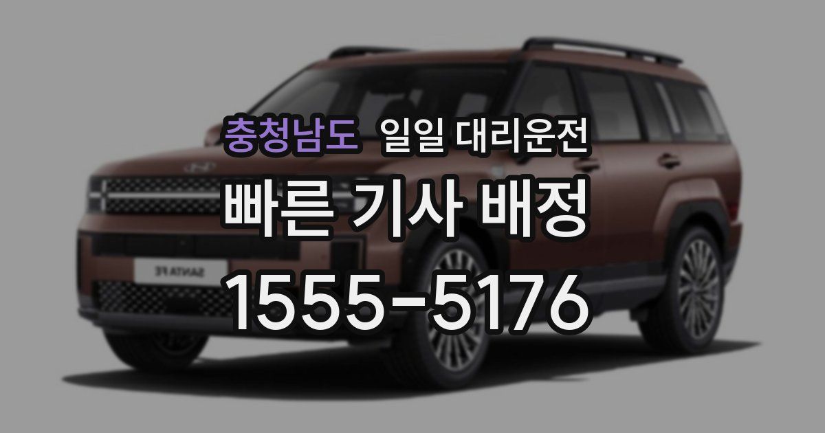 충청남도 일일 대리운전