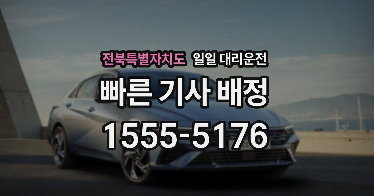 전북특별자치도 일일 대리운전