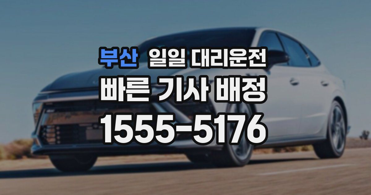 부산 일일 대리운전