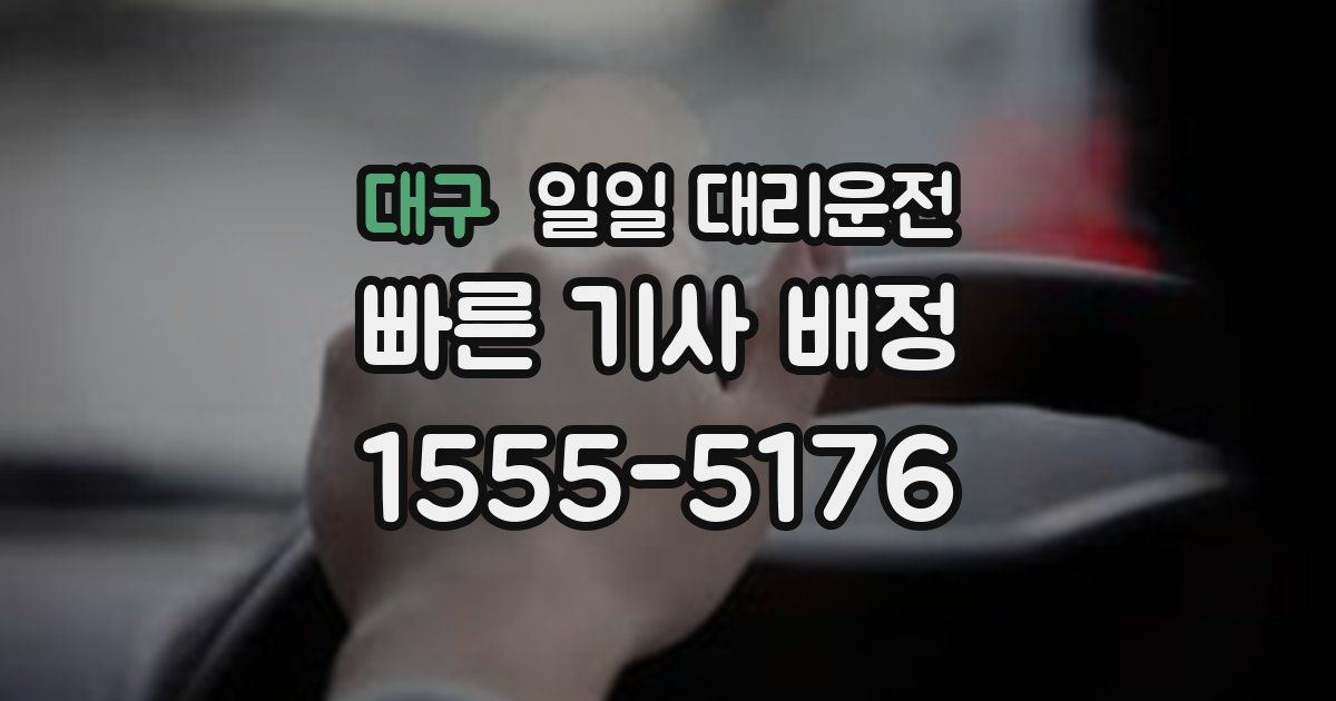 대구 일일 대리운전