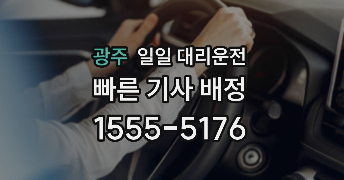 광주 일일 대리운전