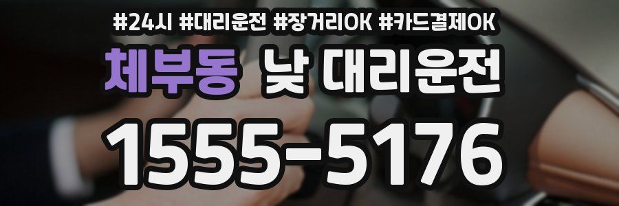 체부동 낮 대리운전