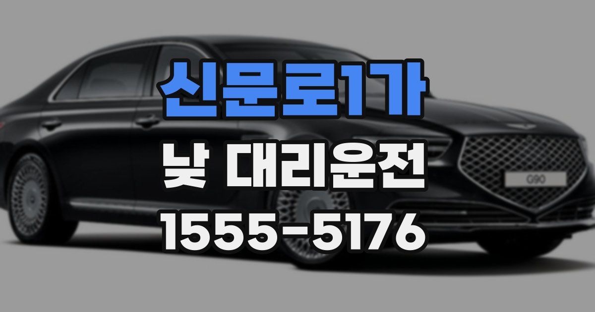신문로1가 낮 대리운전