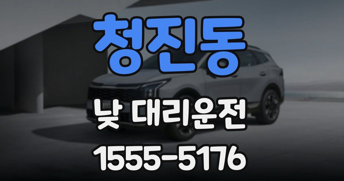 청진동 낮 대리운전