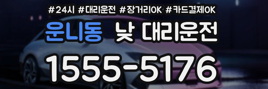 운니동 낮 대리운전
