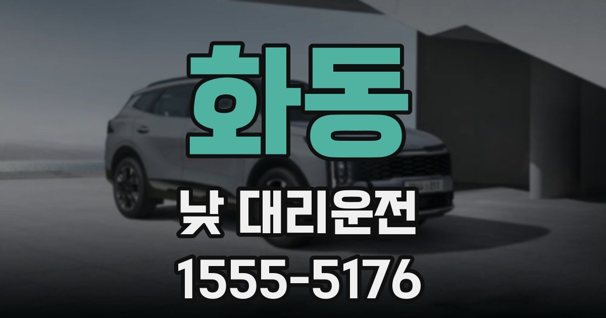 화동 낮 대리운전