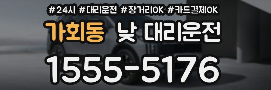 가회동 낮 대리운전