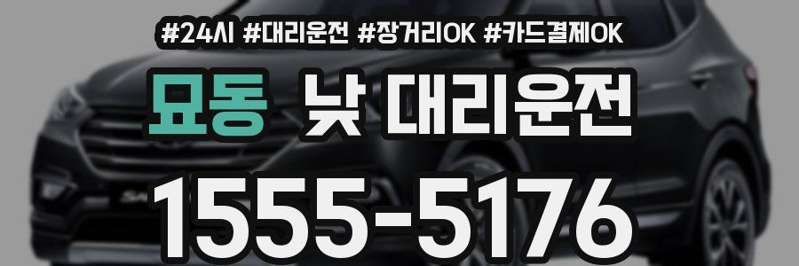 묘동 낮 대리운전