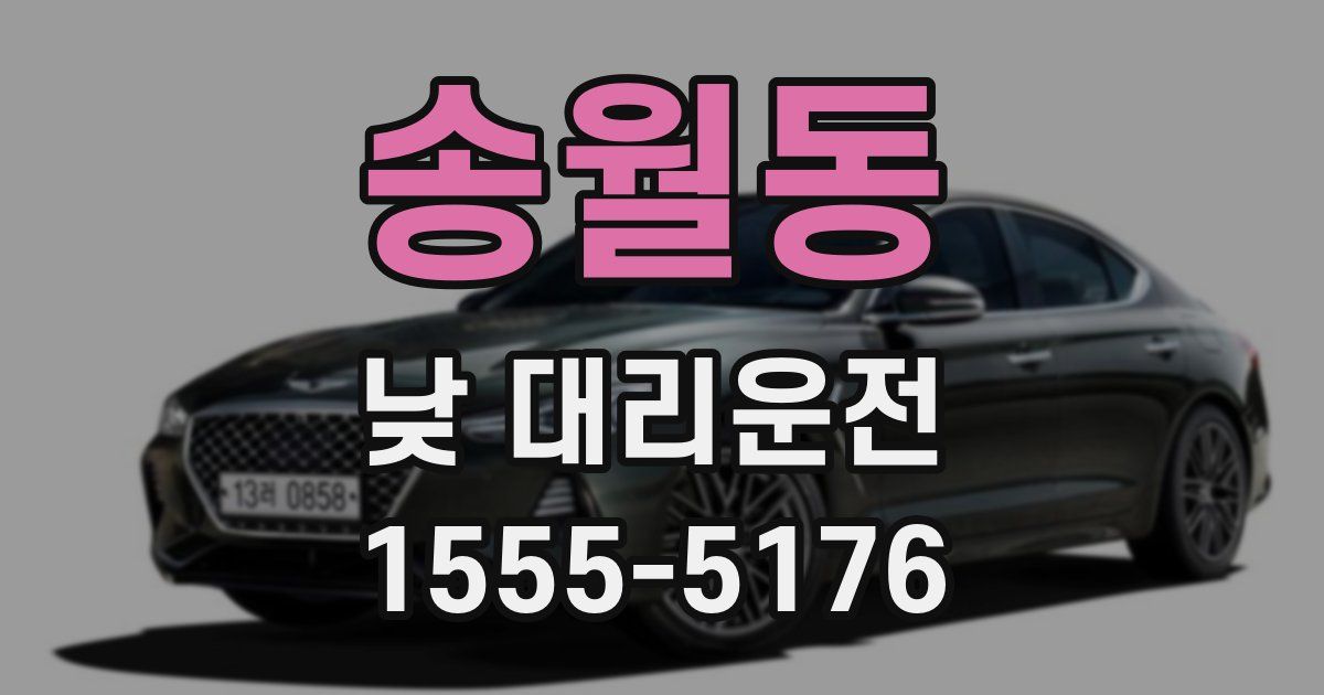 송월동 낮 대리운전