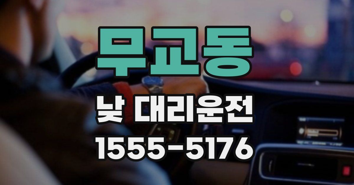 무교동 낮 대리운전