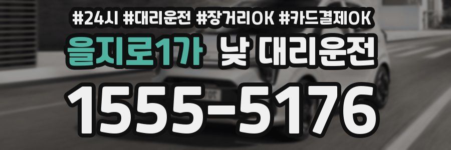 을지로1가 낮 대리운전