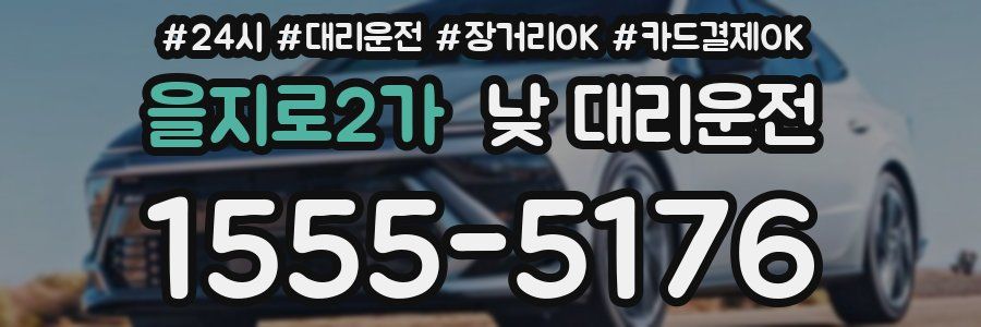 을지로2가 낮 대리운전