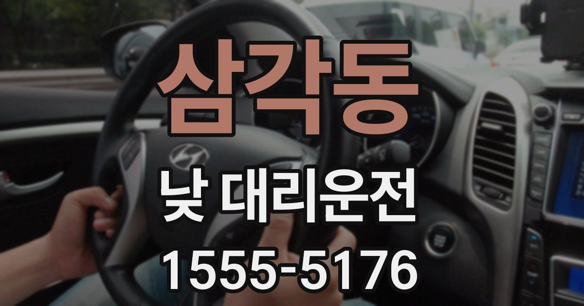 삼각동 낮 대리운전