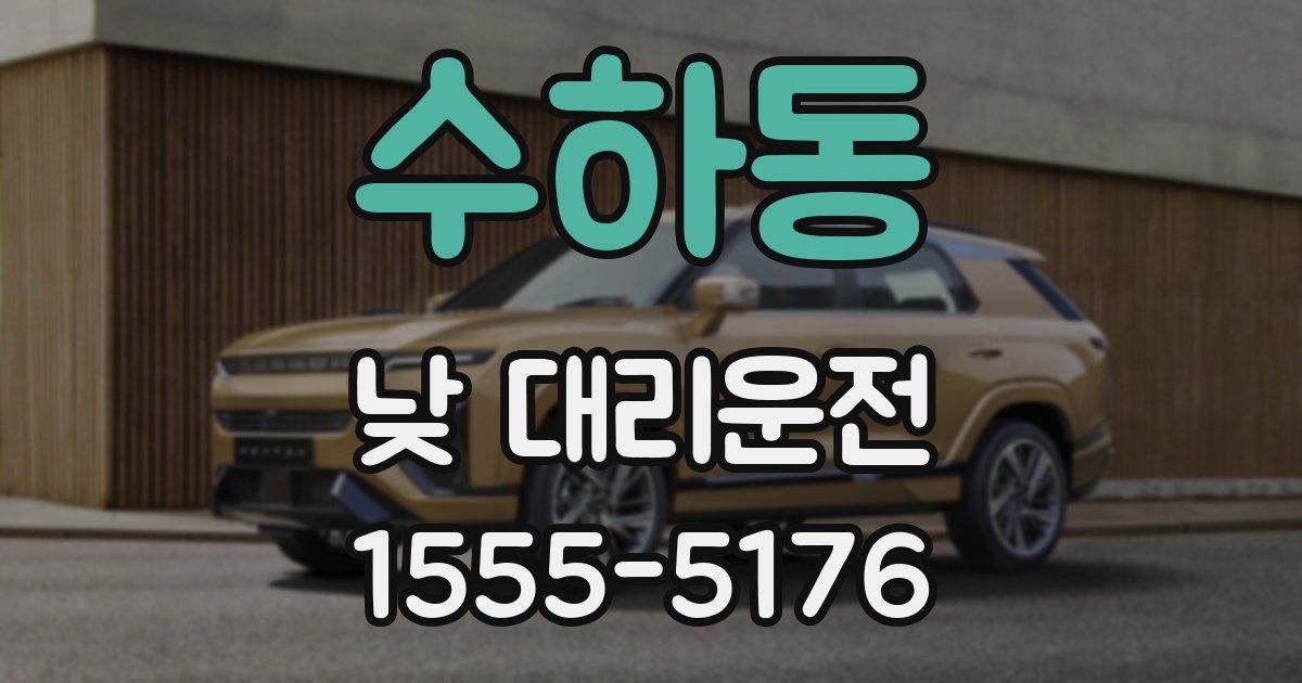 수하동 낮 대리운전