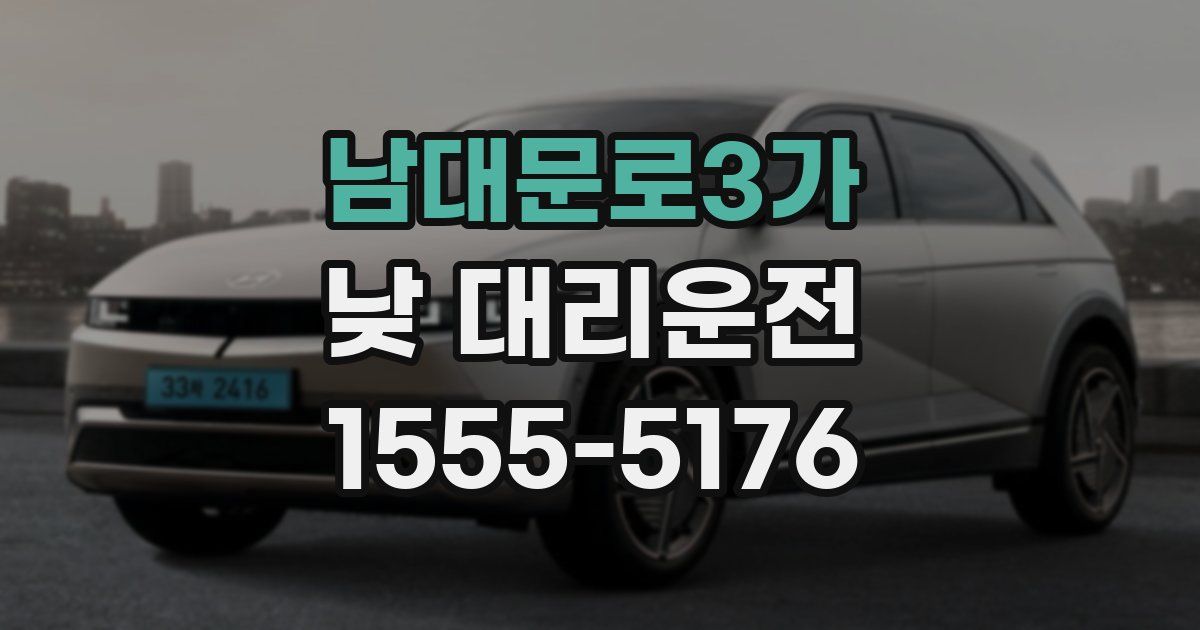 남대문로3가 낮 대리운전
