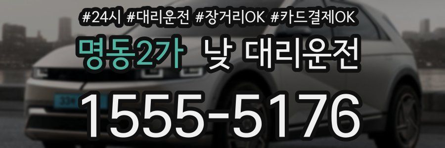 명동2가 낮 대리운전