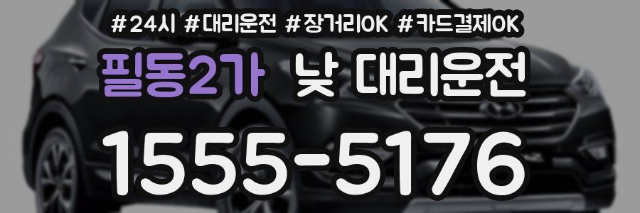 필동2가 낮 대리운전