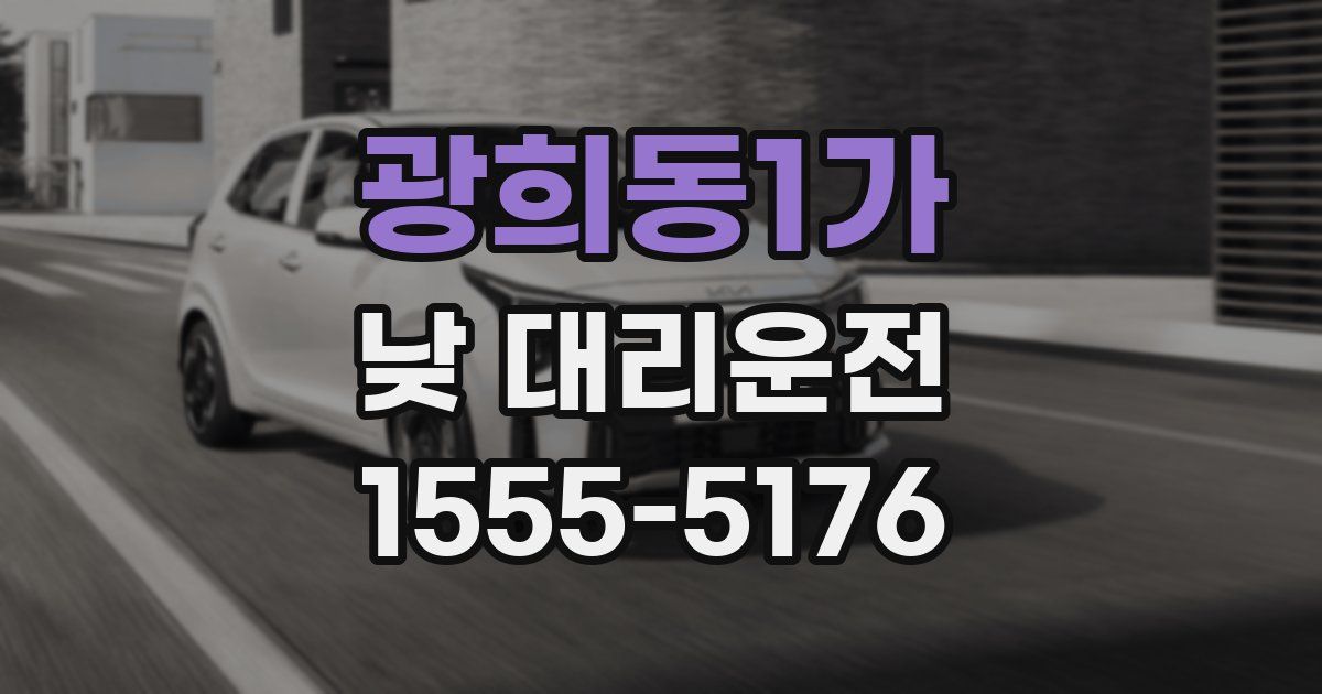 광희동1가 낮 대리운전
