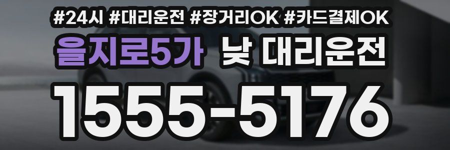 을지로5가 낮 대리운전