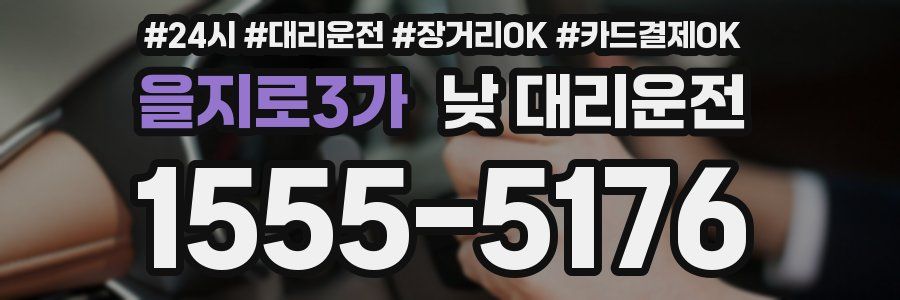 을지로3가 낮 대리운전