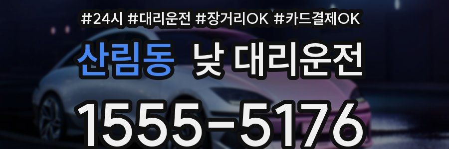 산림동 낮 대리운전