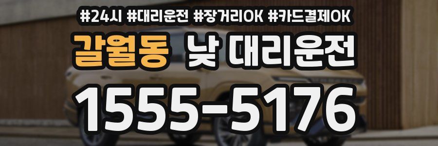 갈월동 낮 대리운전