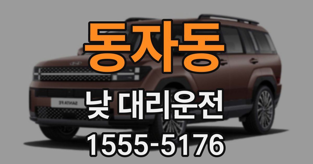 동자동 낮 대리운전