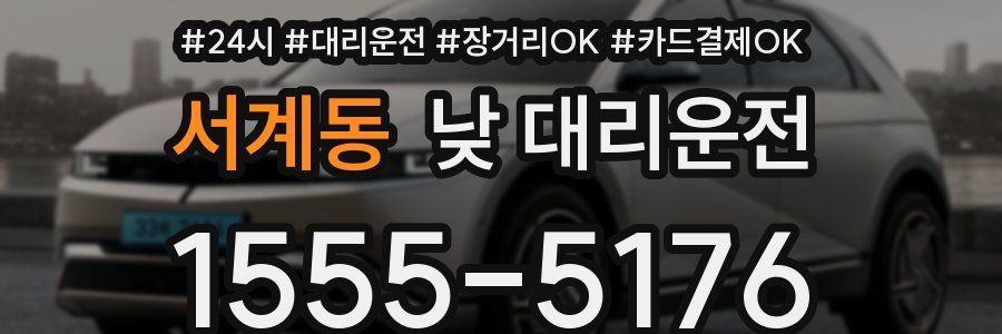 서계동 낮 대리운전