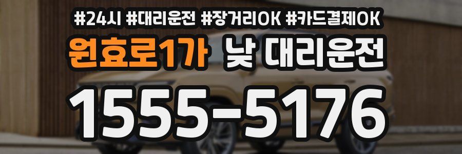 원효로1가 낮 대리운전