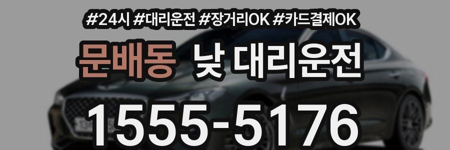 문배동 낮 대리운전