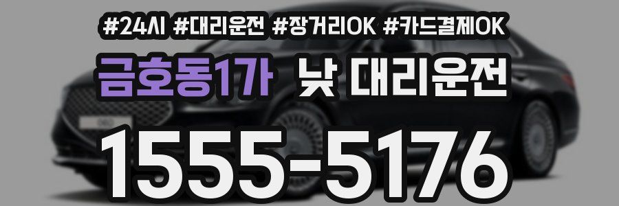 금호동1가 낮 대리운전