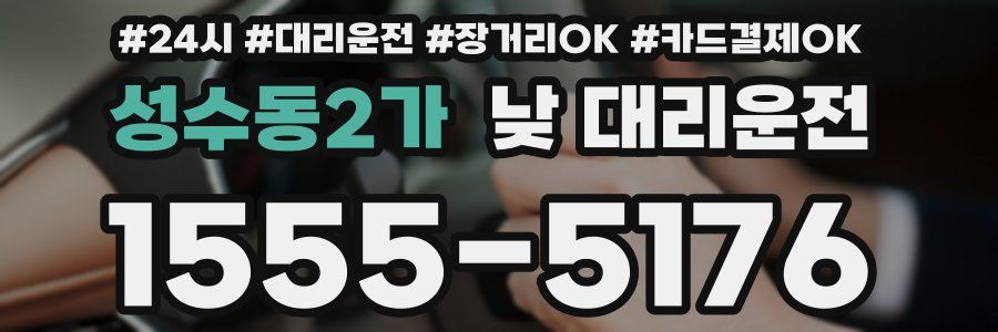 성수동2가 낮 대리운전