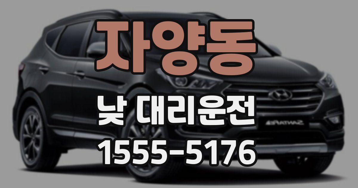 자양동 낮 대리운전