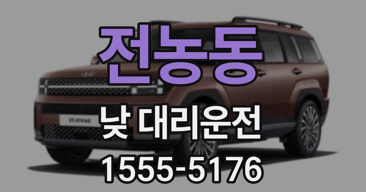 전농동 낮 대리운전