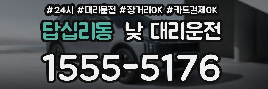 답십리동 낮 대리운전