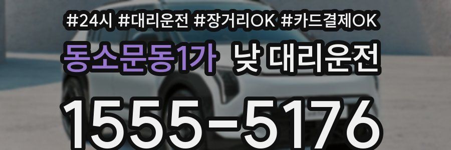 동소문동1가 낮 대리운전