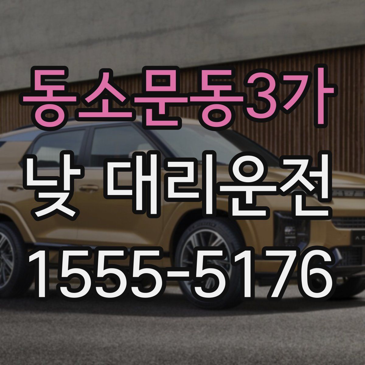 동소문동3가 낮 대리운전