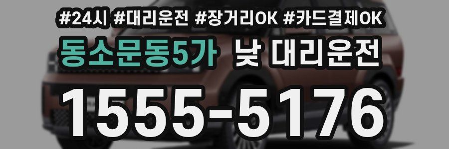 동소문동5가 낮 대리운전