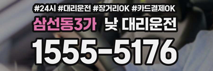 삼선동3가 낮 대리운전