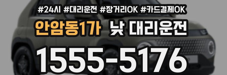 안암동1가 낮 대리운전